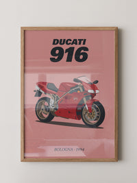 Ducati Motorrad Rot Retrostil