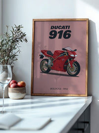 Ducati Motorrad Rot Retrostil
