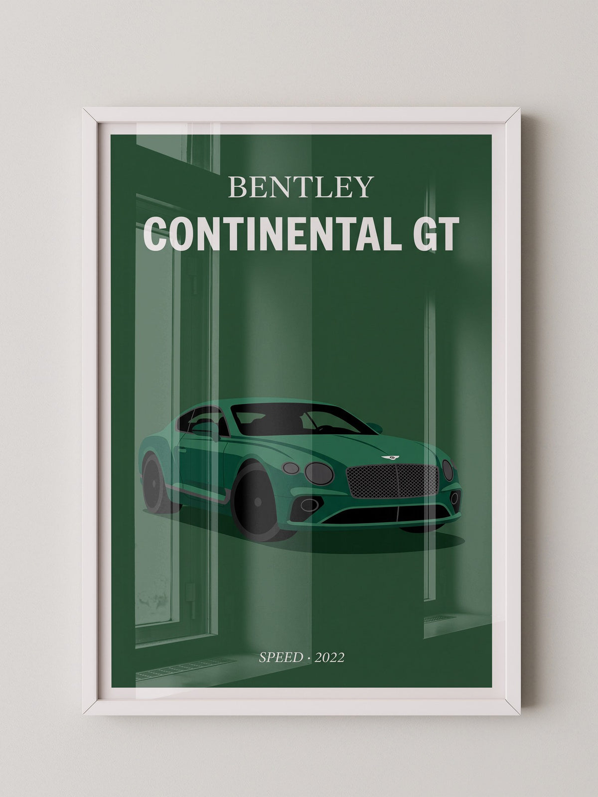 Bentley Coupé Grün Frontansicht