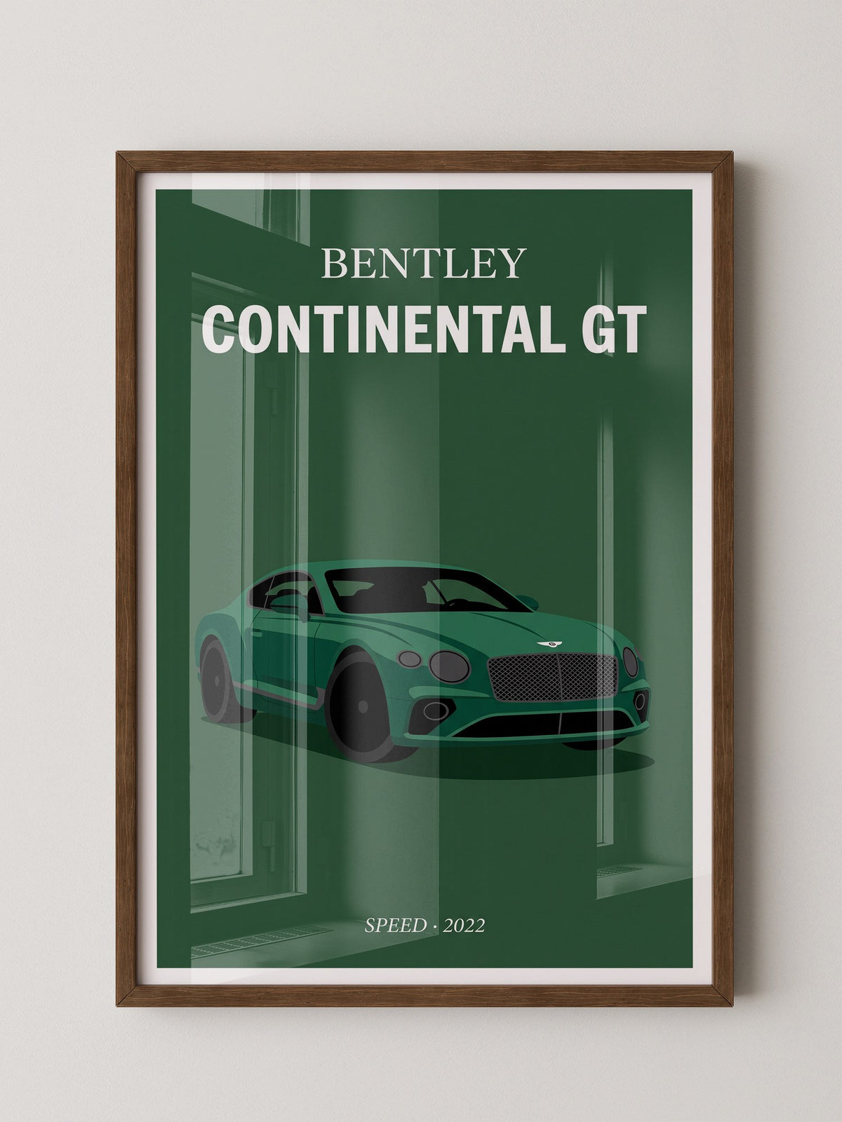 Bentley Coupé Grün Frontansicht