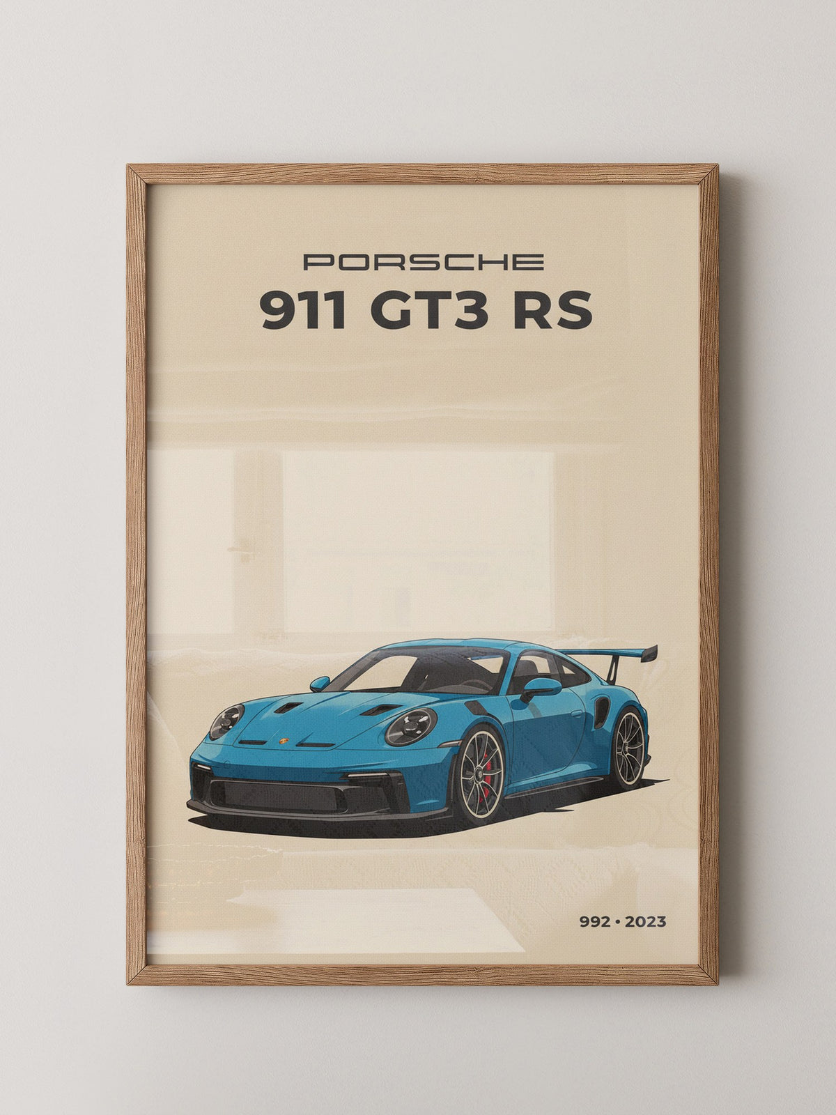 Porsche 911 GT3 RS Blau Retro