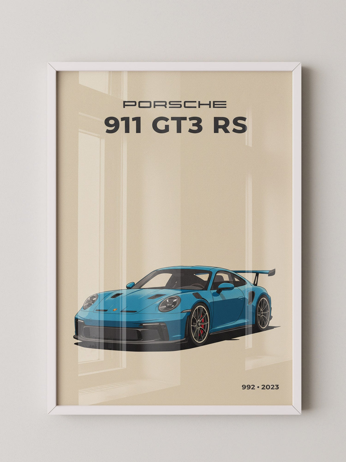 Porsche 911 GT3 RS Blau Retro