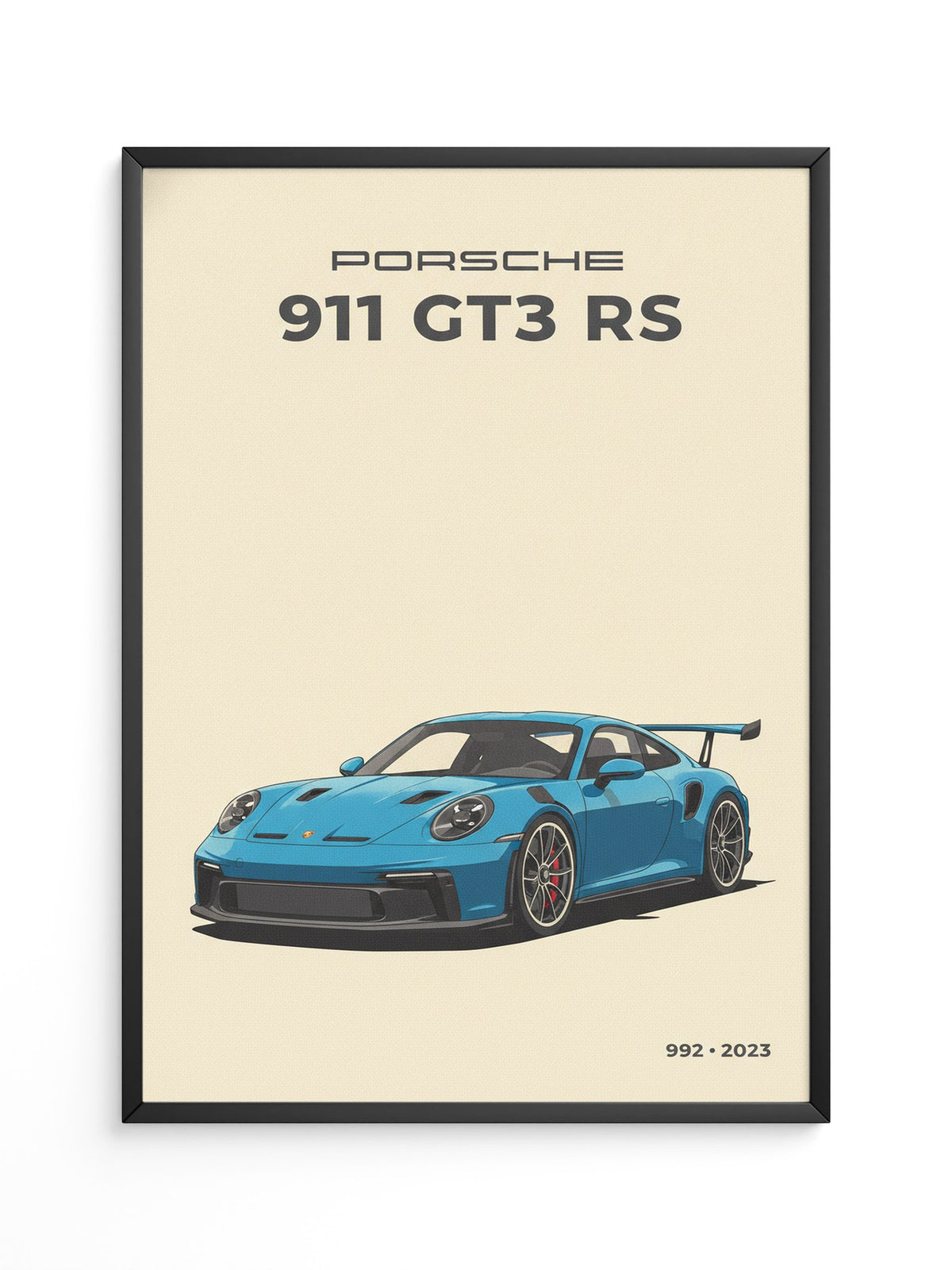 Porsche 911 GT3 RS Blau Retro