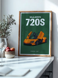 Sportwagen Orange Flügeltüren