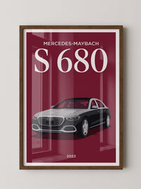 Mercedes Luxusauto Illustration