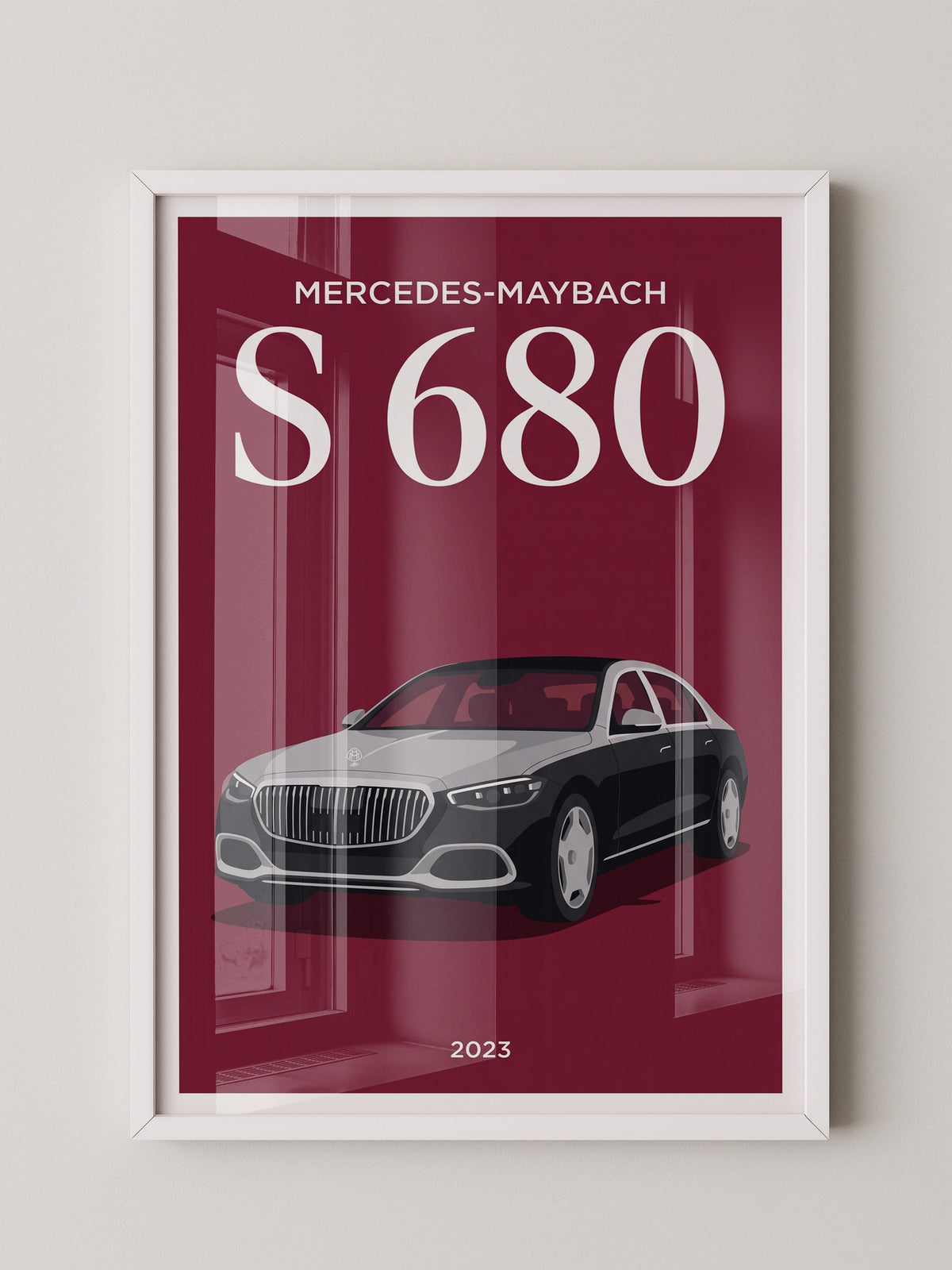 Mercedes Luxusauto Illustration