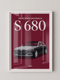 Mercedes Luxusauto Illustration