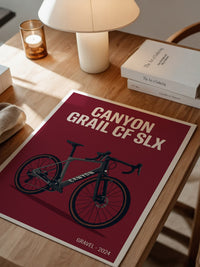 Gravelbike Illustration Rot