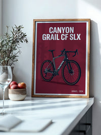 Gravelbike Illustration Rot