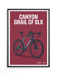 Gravelbike Illustration Rot