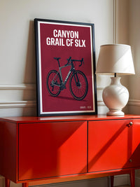 Gravelbike Illustration Rot