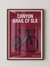 Gravelbike Illustration Rot