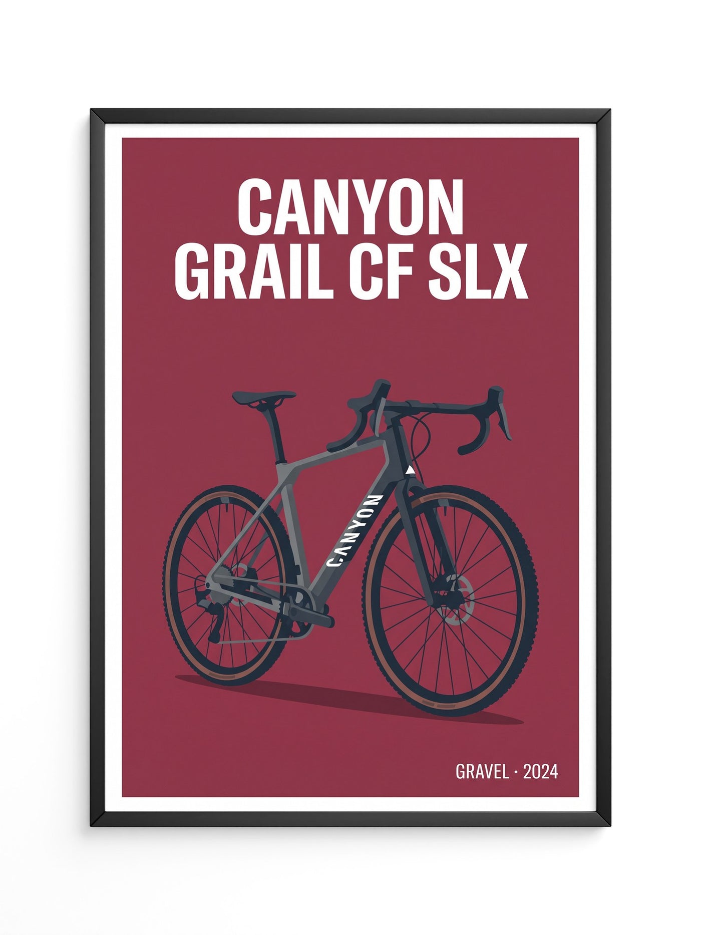 Gravelbike Illustration Rot