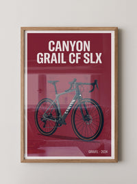 Gravelbike Illustration Rot