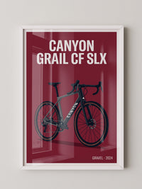 Gravelbike Illustration Rot