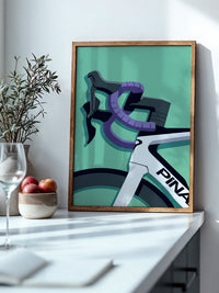 Retro Fahrradlenker Pastellgrün