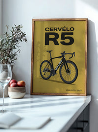 Rennrad schwarz moderne Typografie