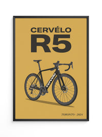 Rennrad schwarz moderne Typografie