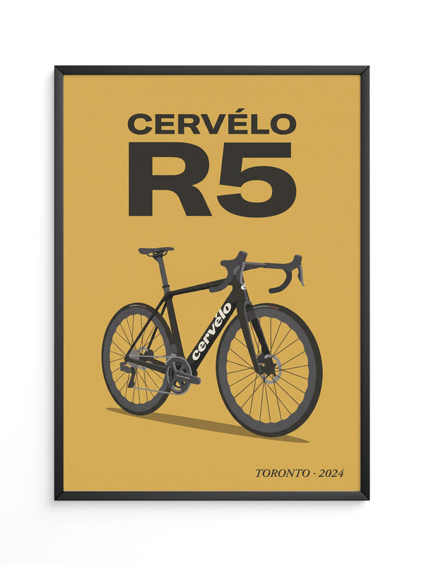 Rennrad schwarz moderne Typografie