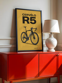 Rennrad schwarz moderne Typografie