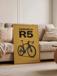 Rennrad schwarz moderne Typografie