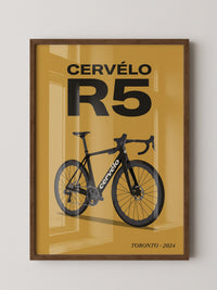 Rennrad schwarz moderne Typografie