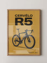 Rennrad schwarz moderne Typografie