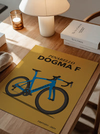 Rennrad Illustration Blau