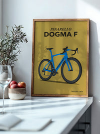 Rennrad Illustration Blau