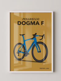 Rennrad Illustration Blau