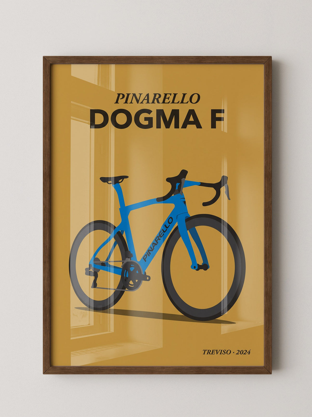 Rennrad Illustration Blau
