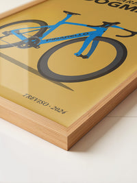 Rennrad Illustration Blau
