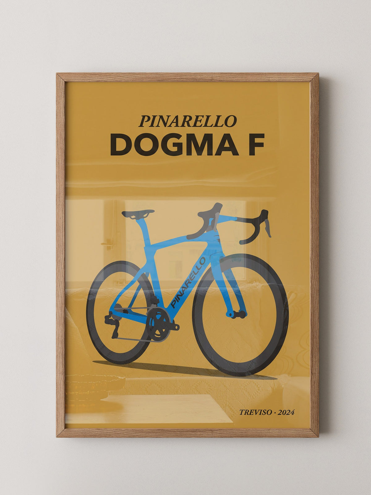 Rennrad Illustration Blau
