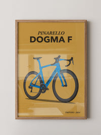 Rennrad Illustration Blau