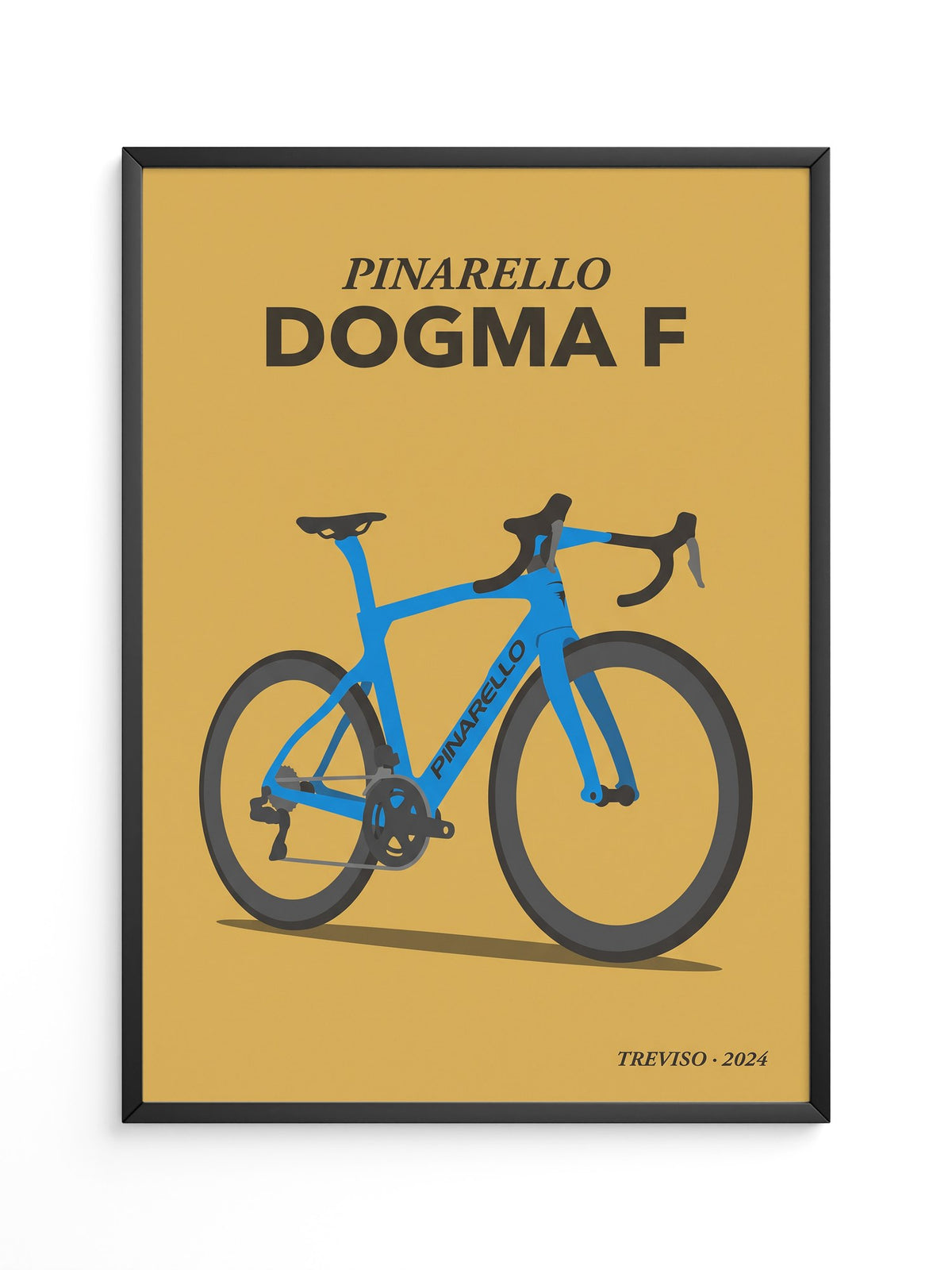 Rennrad Illustration Blau