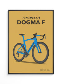 Rennrad Illustration Blau
