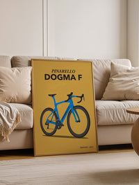 Rennrad Illustration Blau