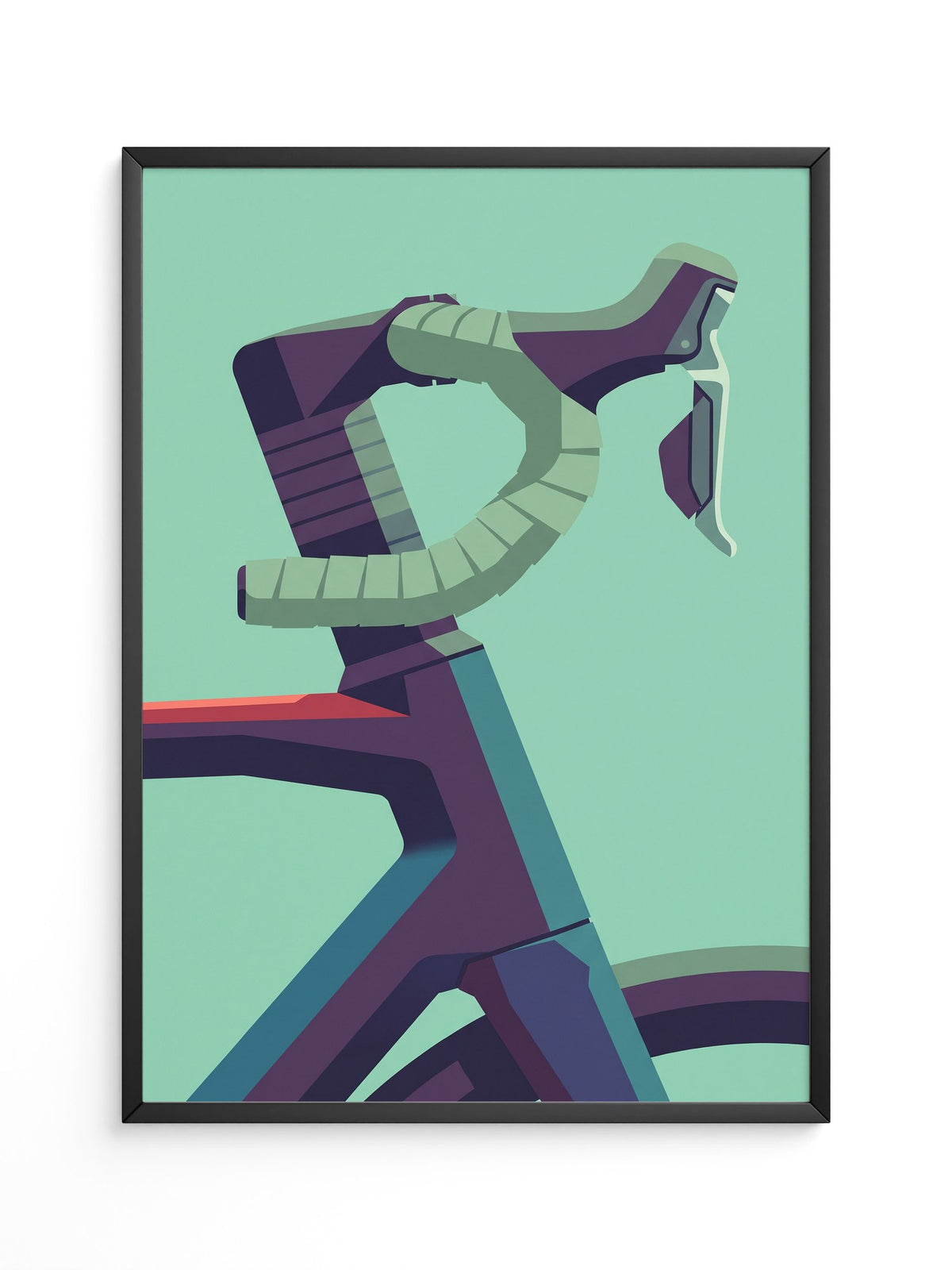Futuristisches Fahrrad abstrakt