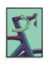 Futuristisches Fahrrad abstrakt