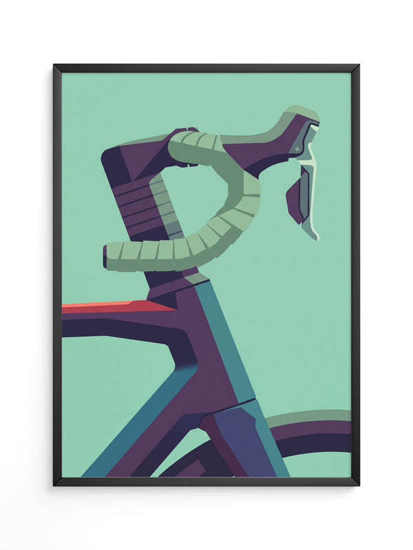 Futuristisches Fahrrad abstrakt