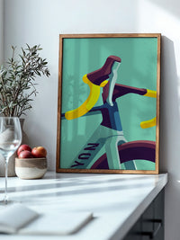Fahrradlenker Gelb Illustration