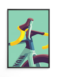 Fahrradlenker Gelb Illustration