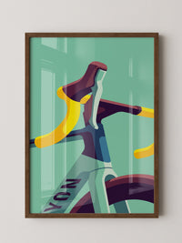 Fahrradlenker Gelb Illustration