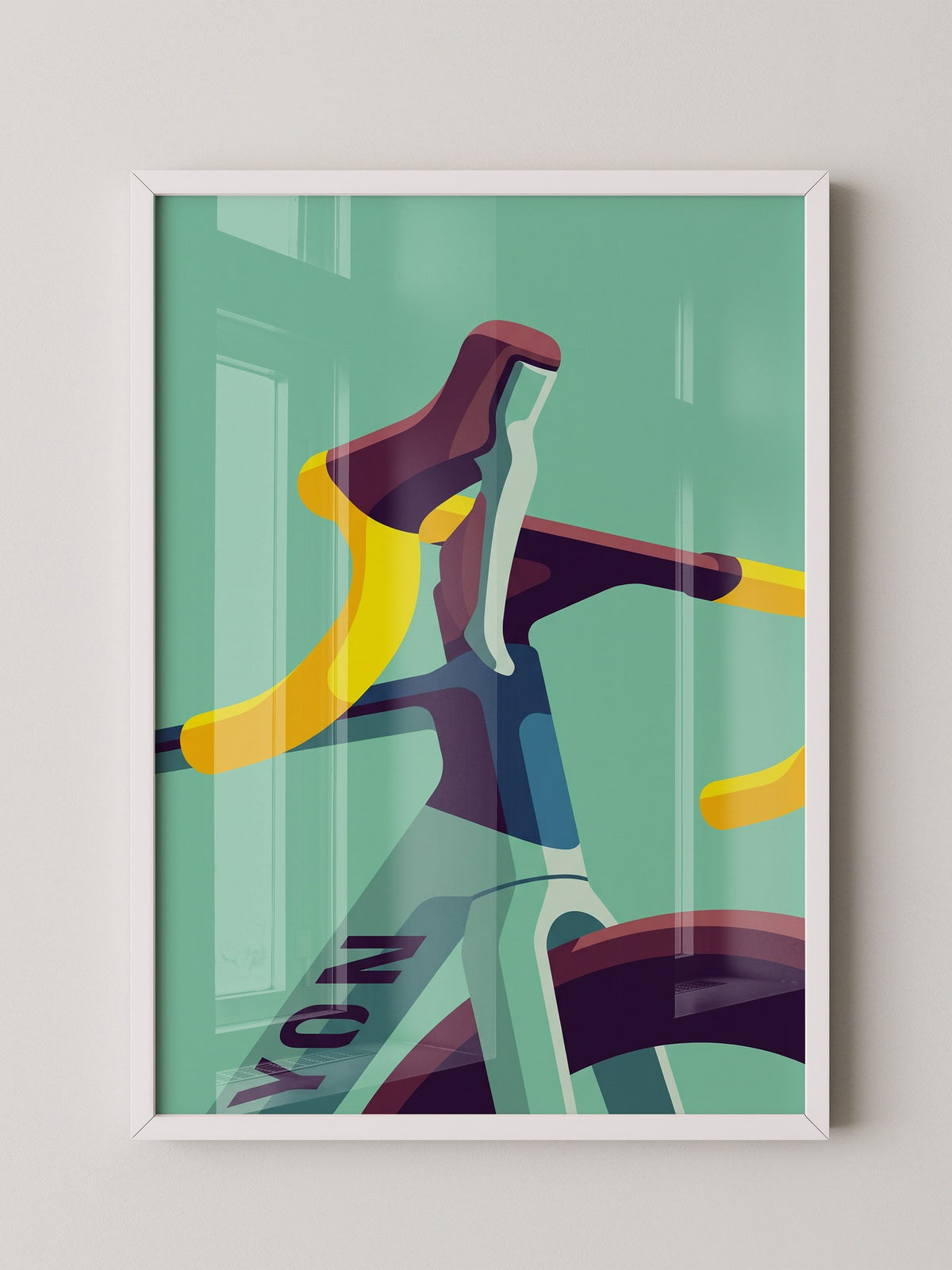 Fahrradlenker Gelb Illustration