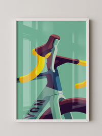 Fahrradlenker Gelb Illustration