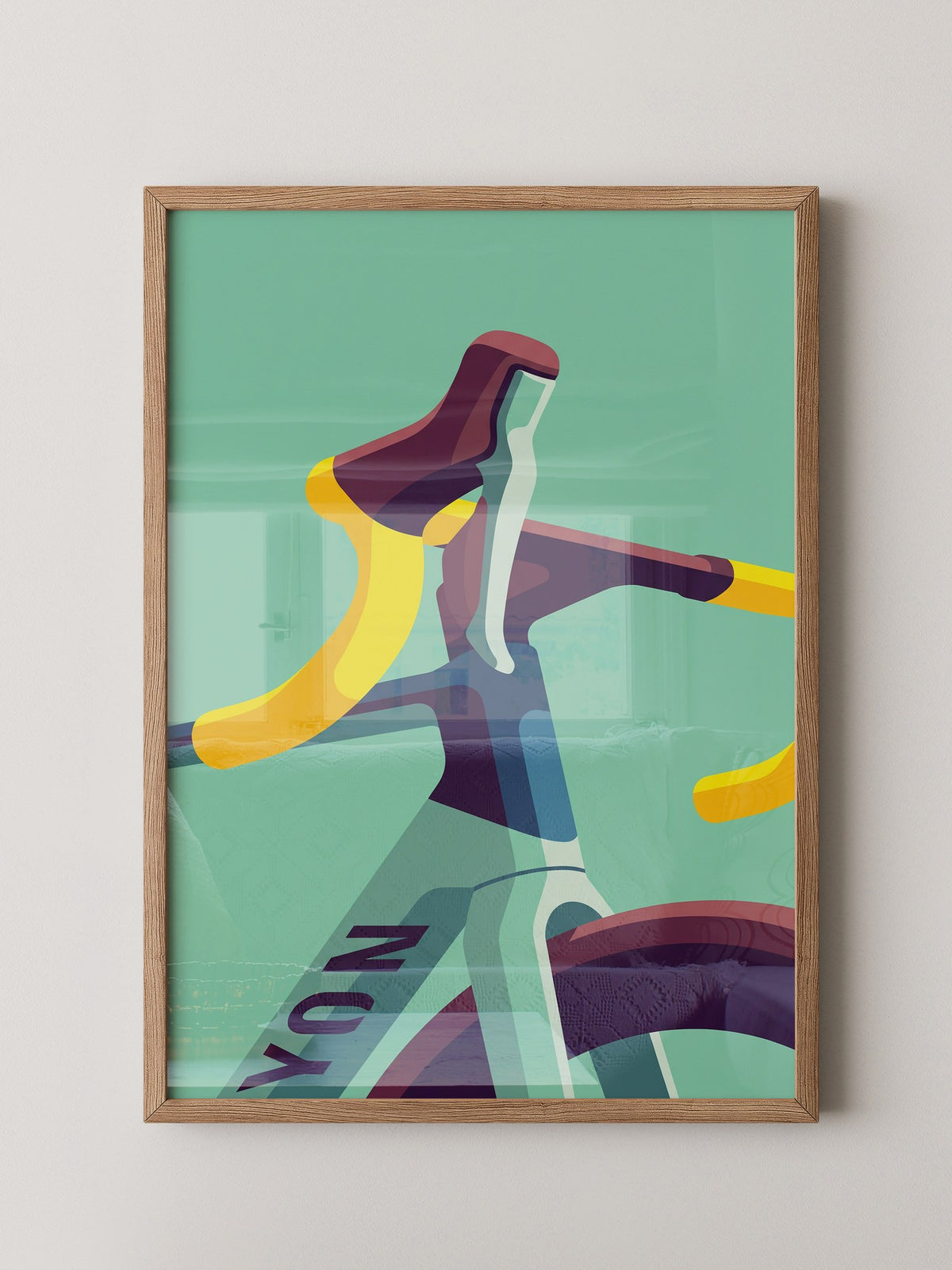 Fahrradlenker Gelb Illustration