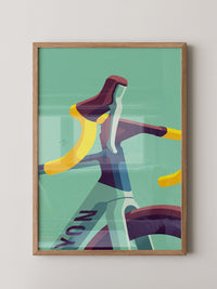 Fahrradlenker Gelb Illustration