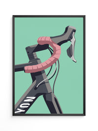 Rennradlenker Rosa Vintage