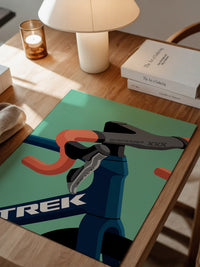 Fahrradlenker Grafik Orange Blau