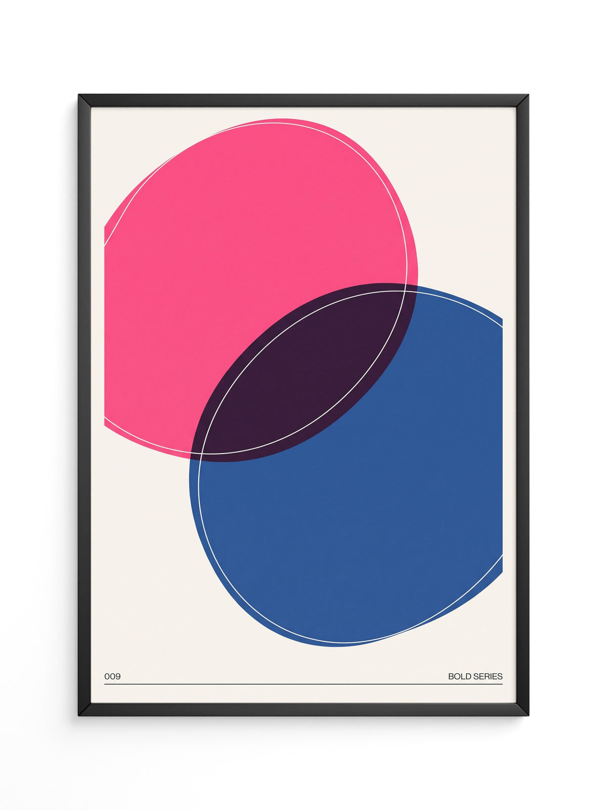 Pink Blau Überlappung Geometrie
